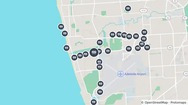 Map of Water Mains — Burbridge Road, West Beach and nearby items