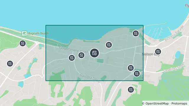 Map of Planned Power Outage — Nelson Bay and nearby items