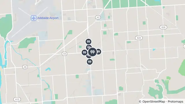 Map of Torrens To Darlington - Civil Works — Cross Road, Clarence Gardens and nearby items
