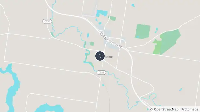 Map of Kyneton and nearby items