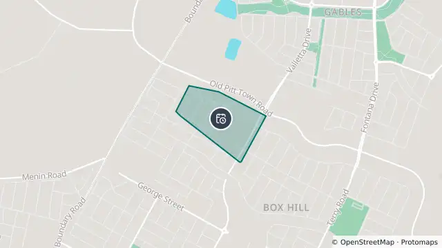 Map of Planned Power Outage — Box Hill and nearby items