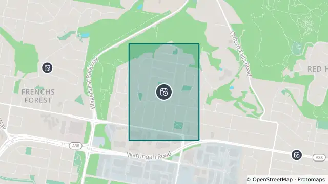 Map of Planned Power Outage — Frenchs Forest and nearby items