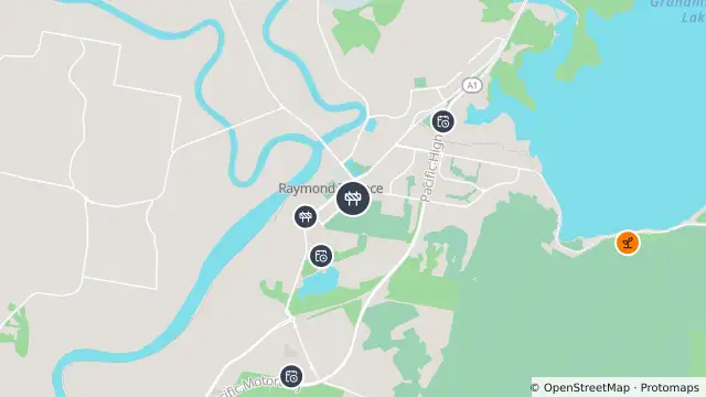 Map of Scheduled Roadwork Upgrade — Irrawang St, Raymond Terrace and nearby items