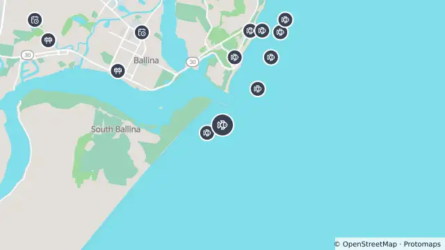Map of Smart Drumline Location — South Ballina and nearby items