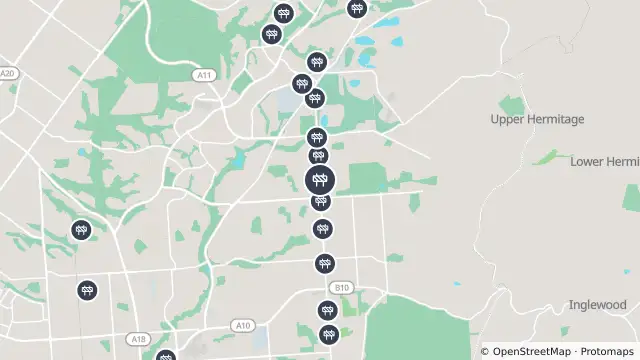 Map of Sewer Connection — Hancock Road, Surrey Downs and nearby items