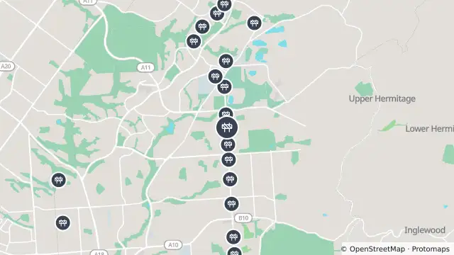 Map of Boring (Directional) — Hancock Road, Fairview Park and nearby items