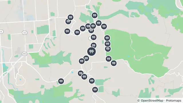 Map of Rail Track Maintenance — Main Road, Glenalta and nearby items