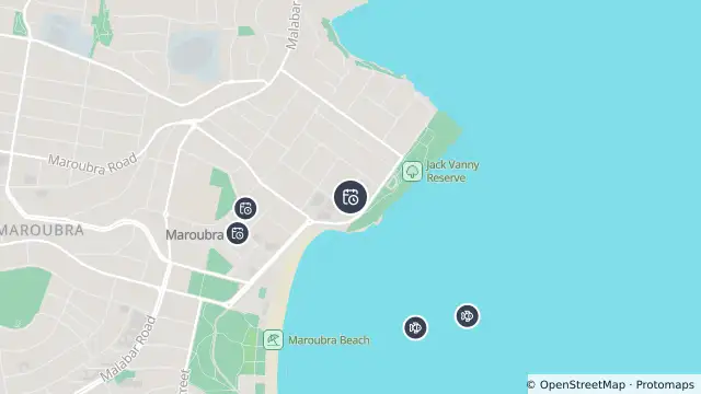 Map of Planned Power Outage — Maroubra and nearby items