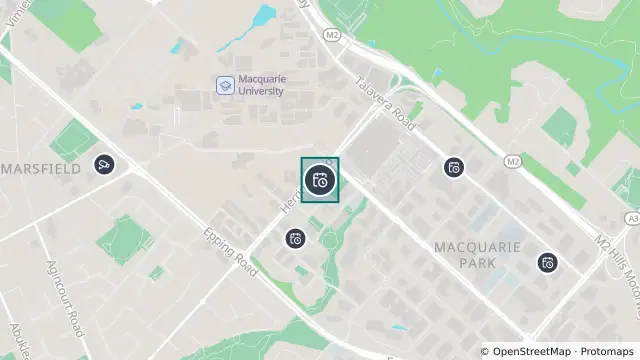Map of Planned Power Outage — Macquarie Park and nearby items