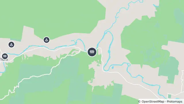 Map of Scheduled Roadwork Slope Stabilisation Gordonville Cutting — Waterfall Way, West Of Bellingen and nearby items