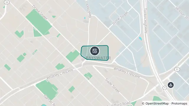 Map of Planned Power Outage — Bayswater and nearby items