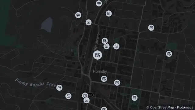 Map of Planned Power Outage — Hornsby and nearby items
