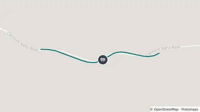 Map of Roadworks — Clermont Alpha Road — Clermont and nearby items