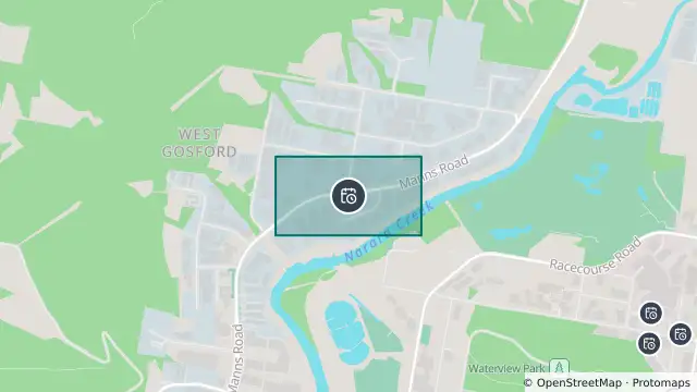 Map of Planned Power Outage — West Gosford and nearby items