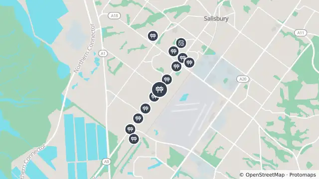 Map of Mowing — Salisbury Highway, Parafield Gardens and nearby items