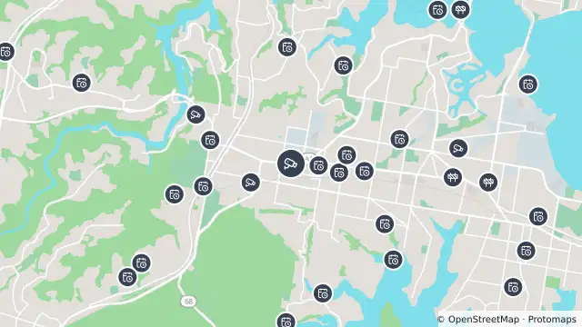 Map of Princes Highway (Kirrawee) and nearby items