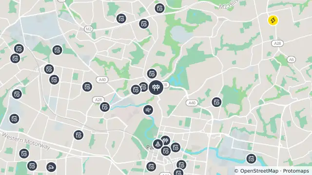 Map of Scheduled Roadwork Bridge Work — North Rocks Road, North Parramatta and nearby items
