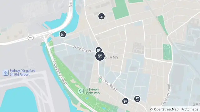Map of Planned Power Outage — Botany and nearby items