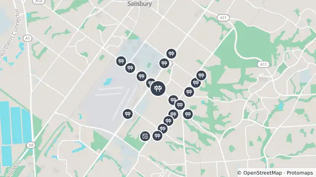 Map of Detours — Mcintyre Road, Para Hills West and nearby items