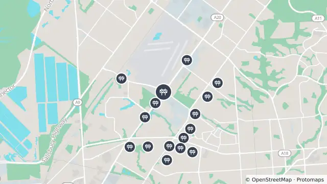 Map of Mowing — Main North Road, Mawson Lakes and nearby items