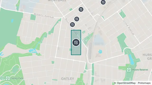 Map of Planned Power Outage — Mortdale, Oatley and nearby items