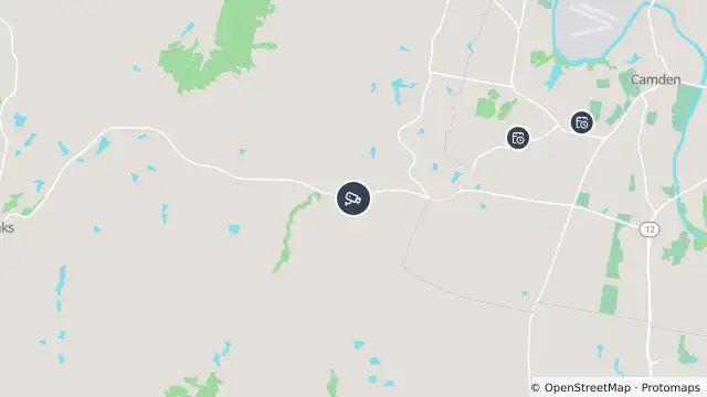 Map of Burragorang Road East (Mount Hunter) and nearby items
