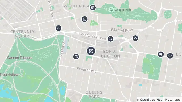 Map of Planned Power Outage — Bondi Junction and nearby items