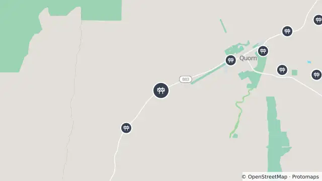 Map of Miscellaneous Works — Flinders Ranges Way, Quorn and nearby items