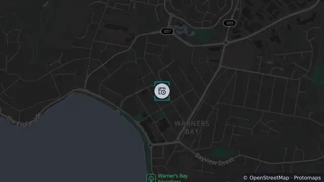 Map of Planned Power Outage — Warners Bay and nearby items