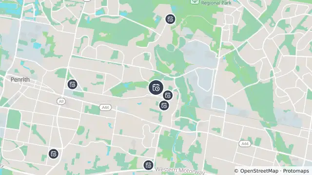 Map of Planned Power Outage — Werrington and nearby items