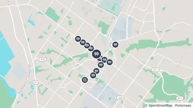 Map of Footpath Maintenance/Repairs — Waterloo Corner Road, Salisbury and nearby items