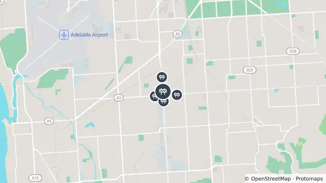Map of Torrens To Darlington - Civil Works — South Road, Black Forest and nearby items