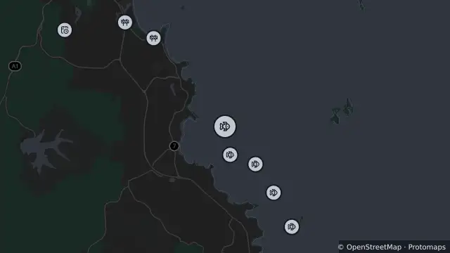 Map of Smart Drumline Location — Surf and nearby items