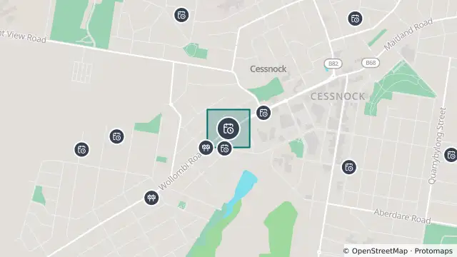 Map of Planned Power Outage — Cessnock and nearby items