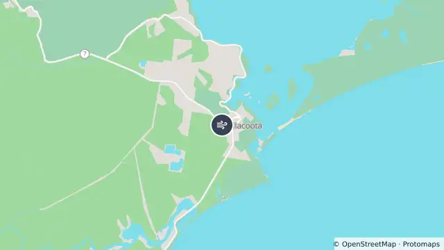 Map of Mallacoota and nearby items