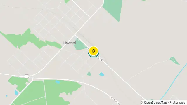 Map of Power Outage — Howard and nearby items
