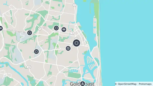 Map of Southport - Ferry Road & Queen Street - South and nearby items