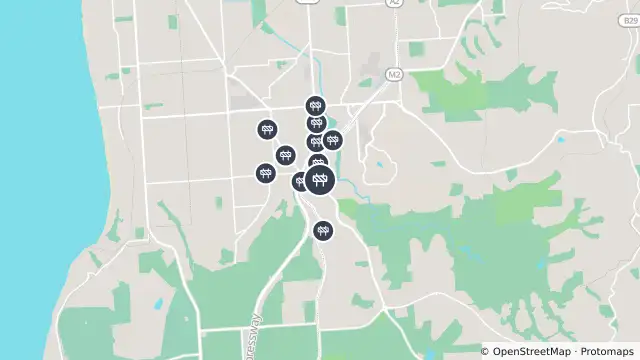 Map of Torrens To Darlington - Construction Works — Flagstaff Road, Darlington and nearby items