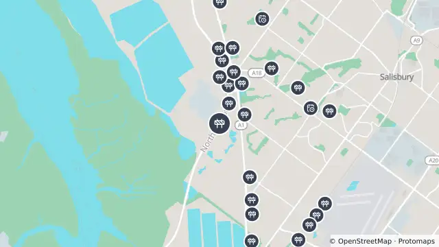 Map of Weed Spraying — North South Motorway, Bolivar and nearby items