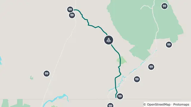 Map of Moralana Gorge Road — 4wd and nearby items