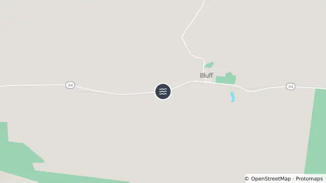 Map of Flooding — Capricorn Highway — Bluff and nearby items