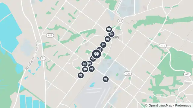 Map of Mowing — Salisbury Highway, Salisbury Downs and nearby items