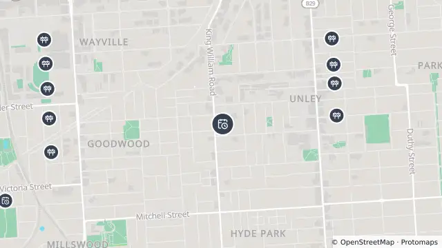 Map of Planned Power Outage — Unley and nearby items