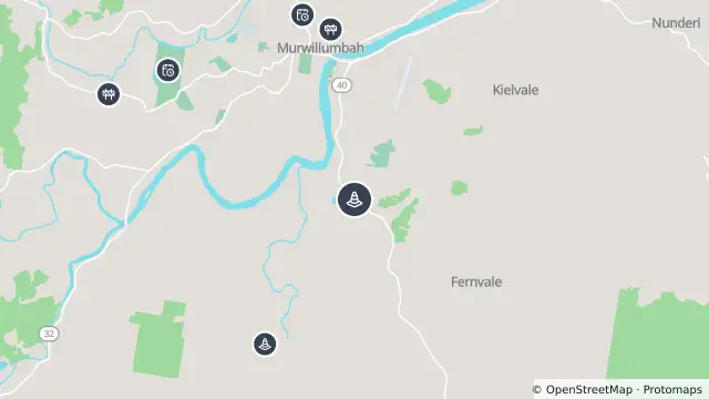 Map of Hazard Road Damage — Tweed Valley Way, South Murwillumbah and nearby items