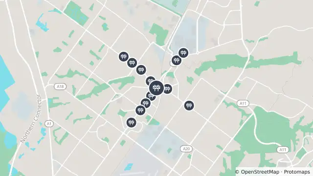 Map of Footpath Maintenance/Repairs — Park Terrace, Salisbury and nearby items