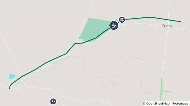 Map of Adverse Weather — Moloney Road, Gurley and nearby items