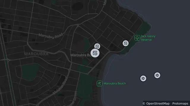 Map of Planned Power Outage — Maroubra and nearby items