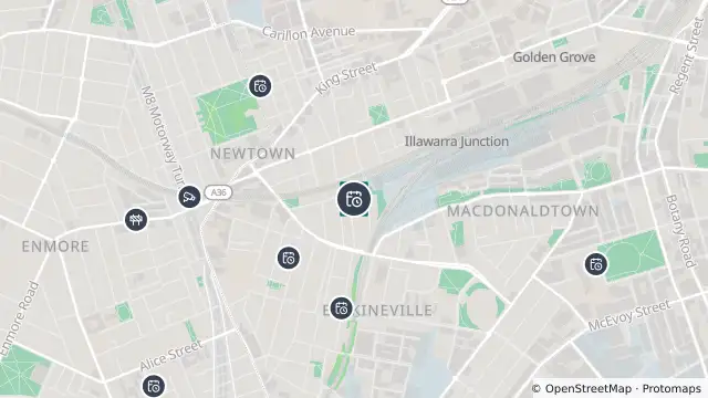 Map of Planned Power Outage — Erskineville and nearby items