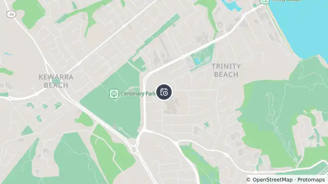 Map of Planned Power Outage — Trinity Beach and nearby items