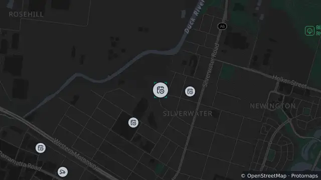 Map of Planned Power Outage — Silverwater and nearby items